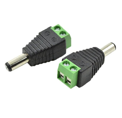 DC Connectors Screw Type (GREEN) for CCTV Camera